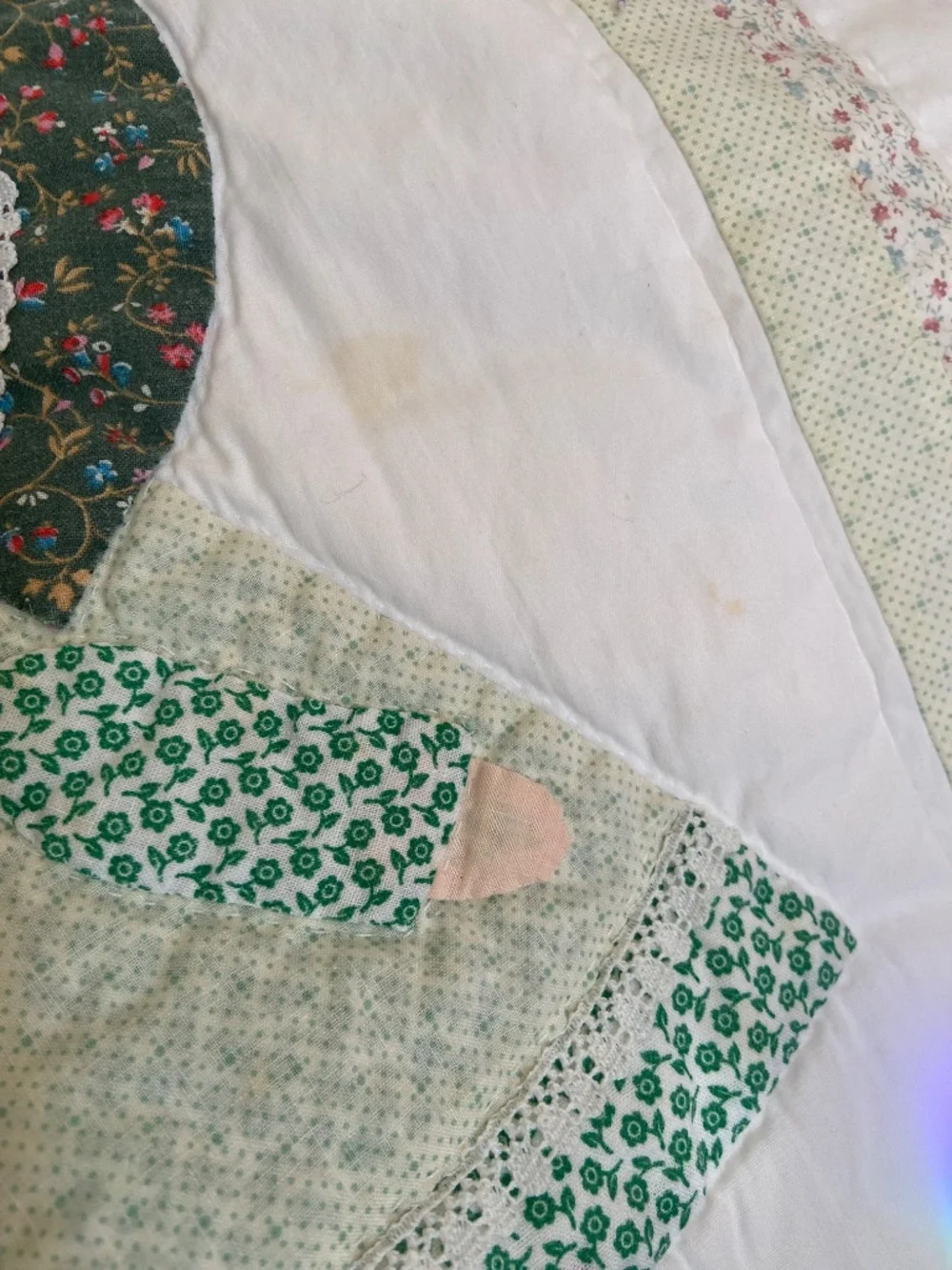 Vintage Sunbonnet Sue Cottagecore Handmade Quilted Nursery Wall Decor